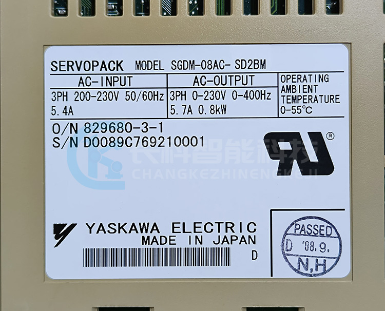 安川驅(qū)動器SGDM-08AC-SD2BM