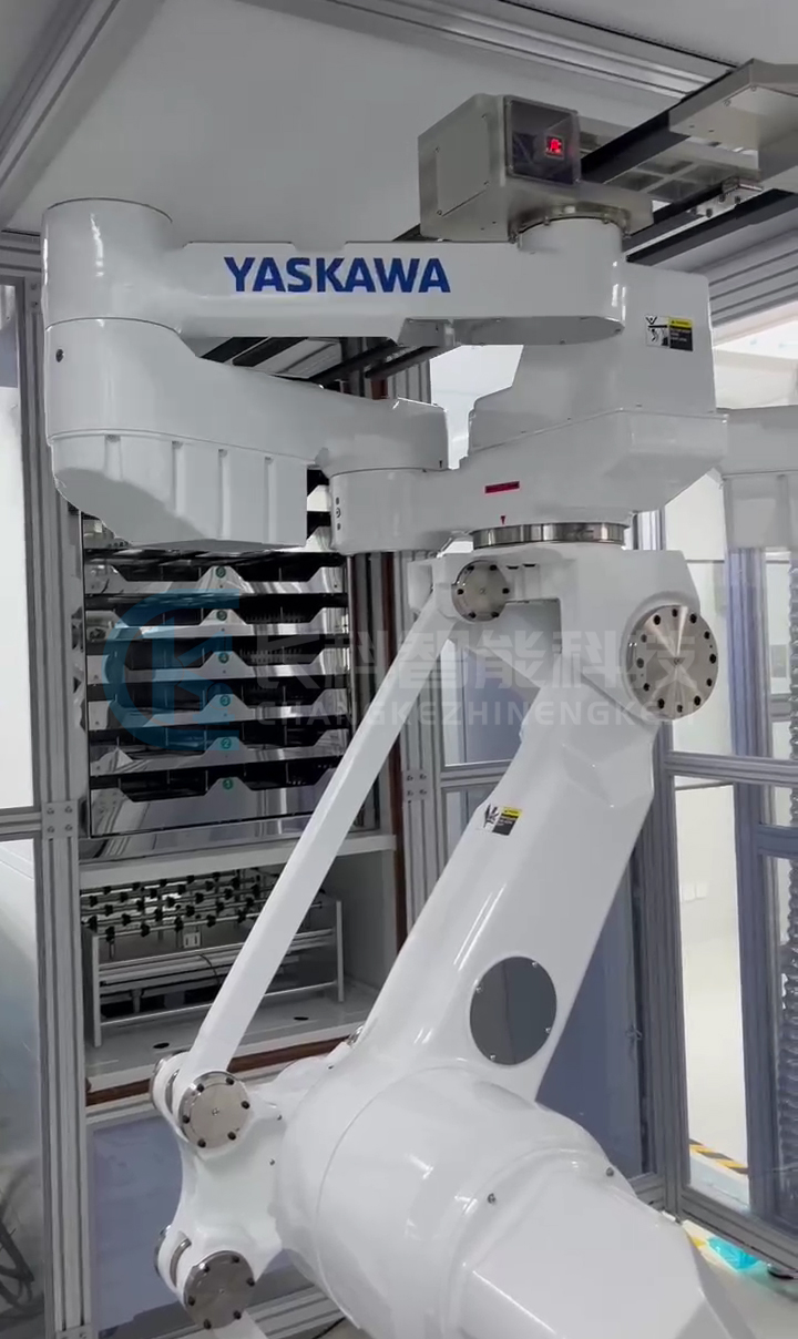 安川機器人取放鈣鈦礦玻璃基板